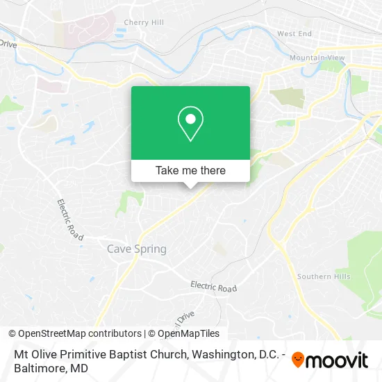 Mapa de Mt Olive Primitive Baptist Church