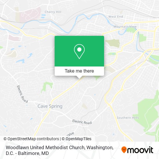 Woodlawn United Methodist Church map