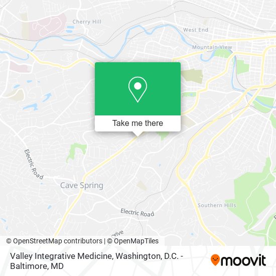 Valley Integrative Medicine map