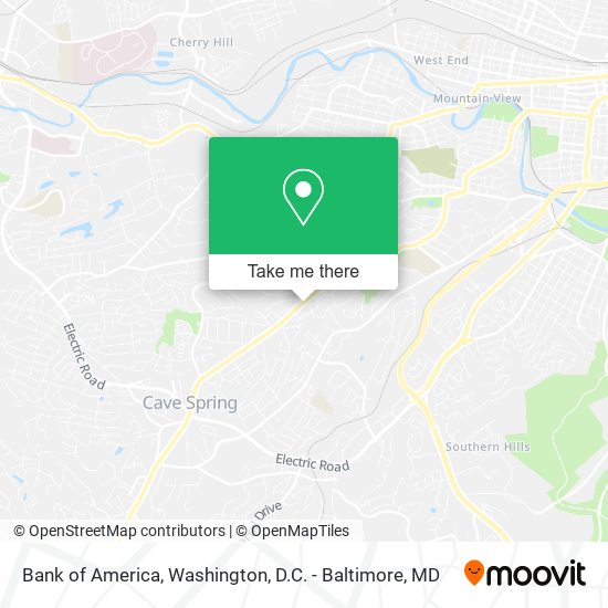 Bank of America map