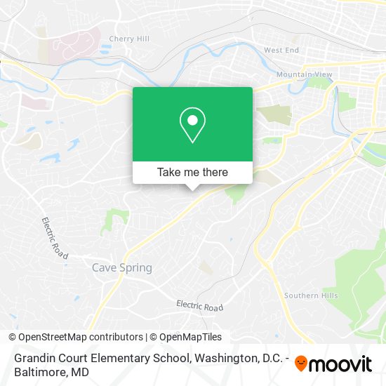 Grandin Court Elementary School map