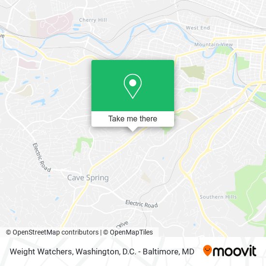 Mapa de Weight Watchers