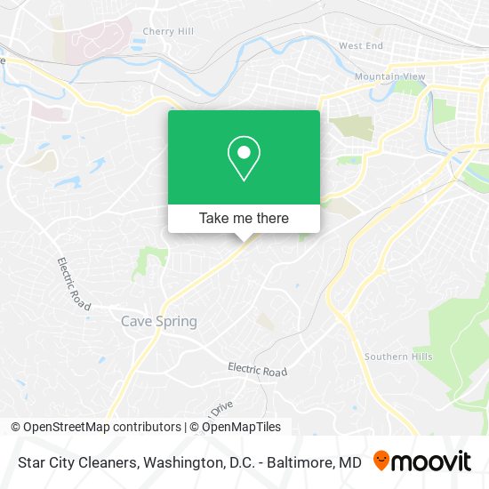 Mapa de Star City Cleaners