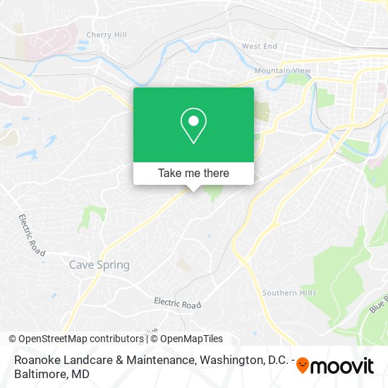Mapa de Roanoke Landcare & Maintenance