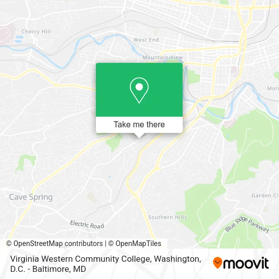 Virginia Western Community College map