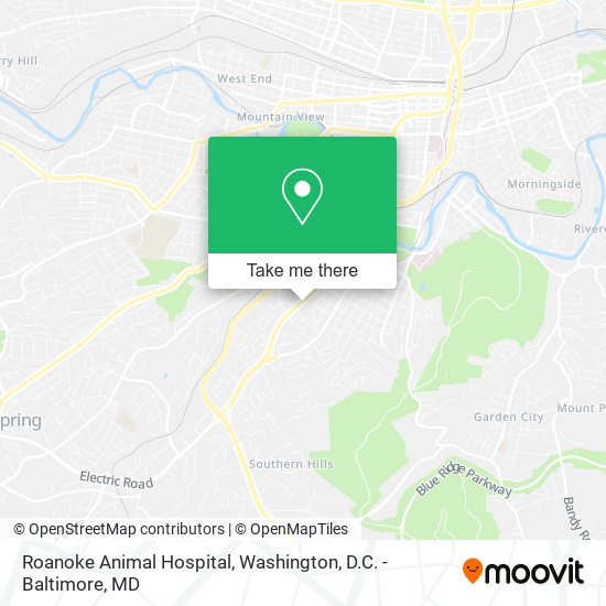 Roanoke Animal Hospital map
