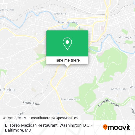 Mapa de El Toreo Mexican Restaurant