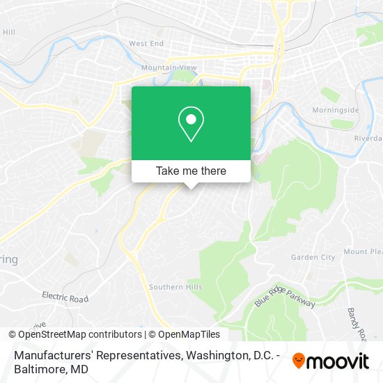 Mapa de Manufacturers' Representatives