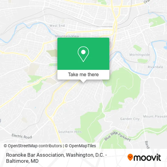 Roanoke Bar Association map