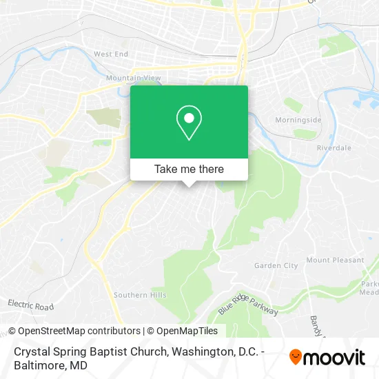Mapa de Crystal Spring Baptist Church