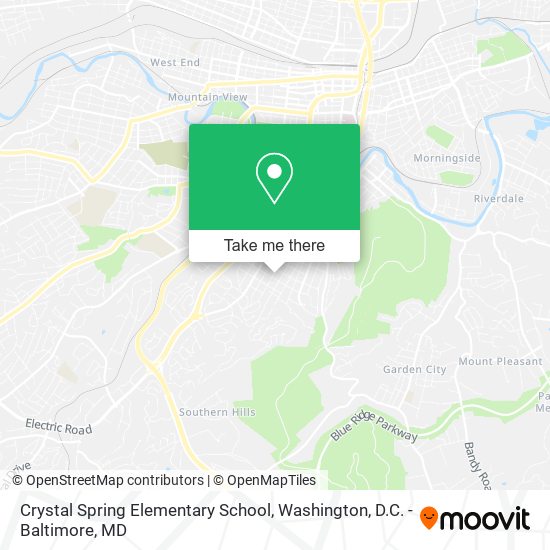 Crystal Spring Elementary School map