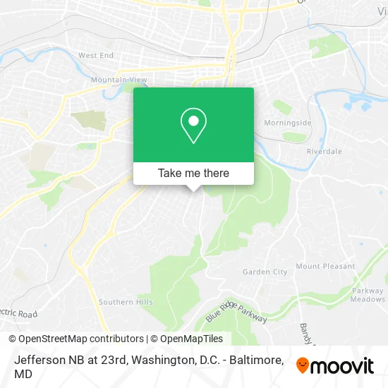 Jefferson NB at 23rd map