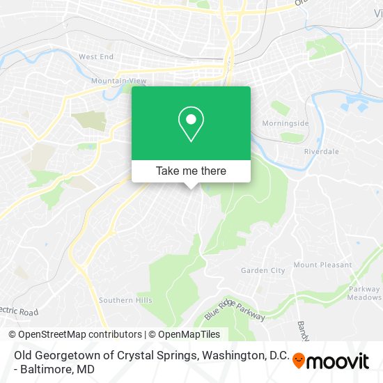 Mapa de Old Georgetown of Crystal Springs