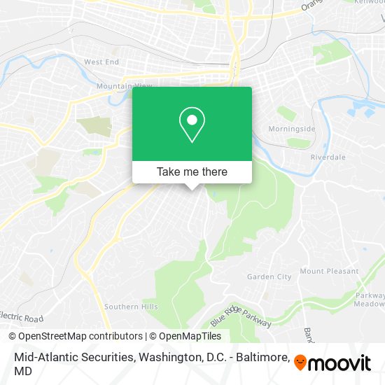 Mapa de Mid-Atlantic Securities