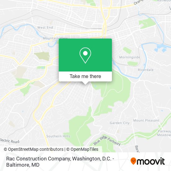 Rac Construction Company map