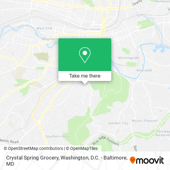 Crystal Spring Grocery map