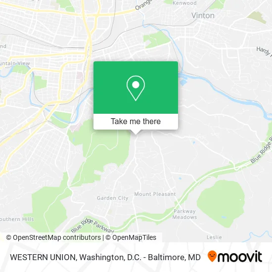 WESTERN UNION map