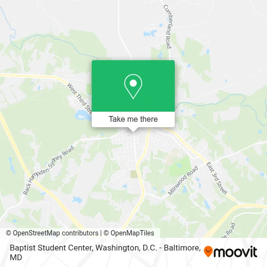 Baptist Student Center map