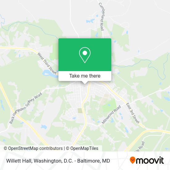 Willett Hall map