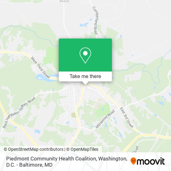 Piedmont Community Health Coalition map