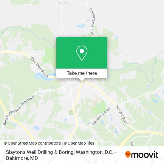 Slayton's Well Drilling & Boring map
