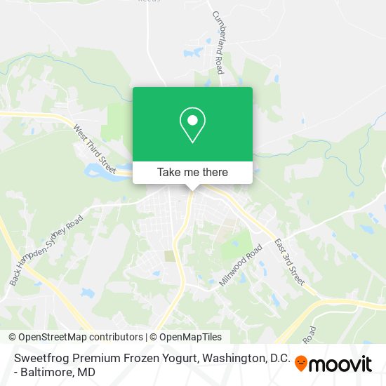 Sweetfrog Premium Frozen Yogurt map