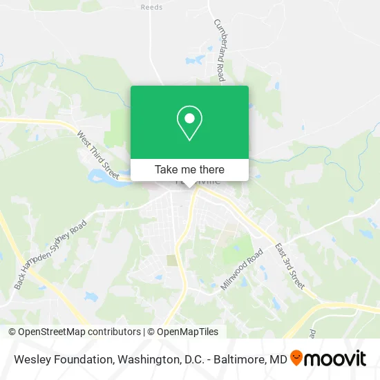 Wesley Foundation map