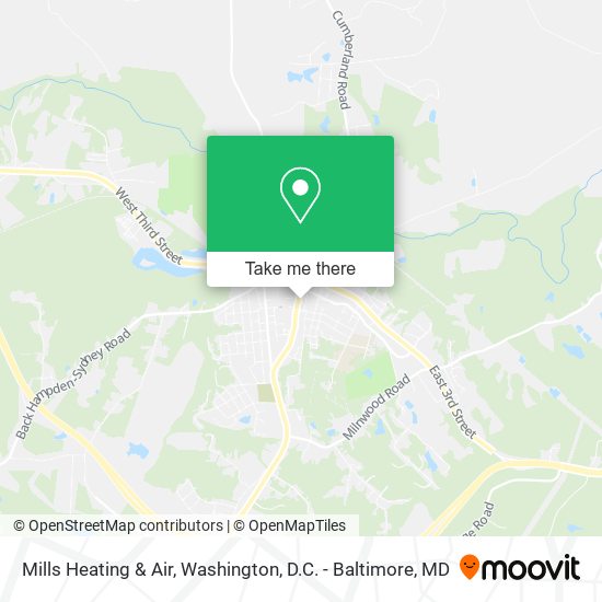 Mills Heating & Air map