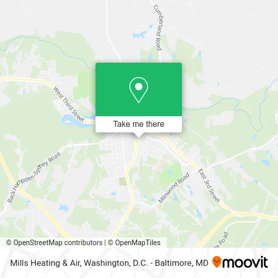 Mills Heating & Air map