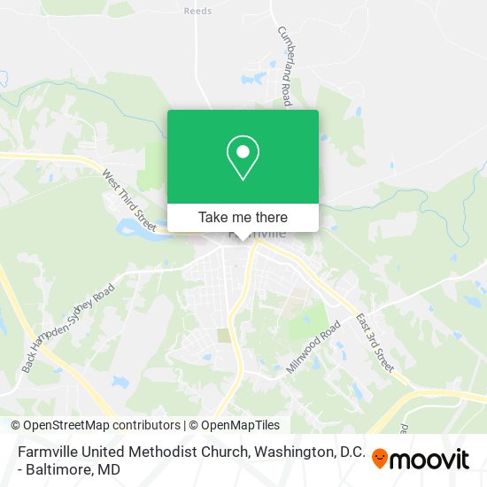 Farmville United Methodist Church map