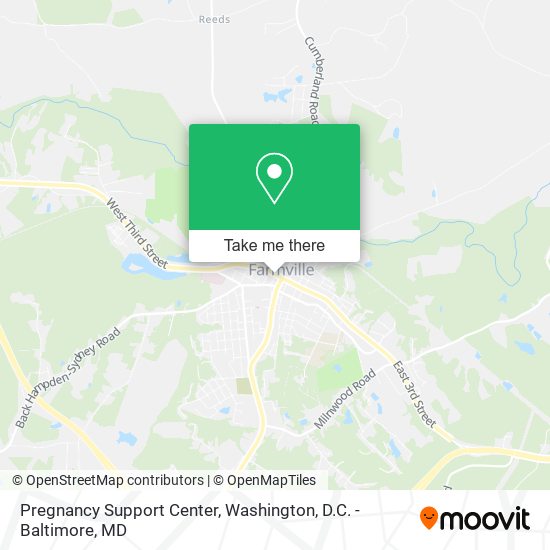 Pregnancy Support Center map