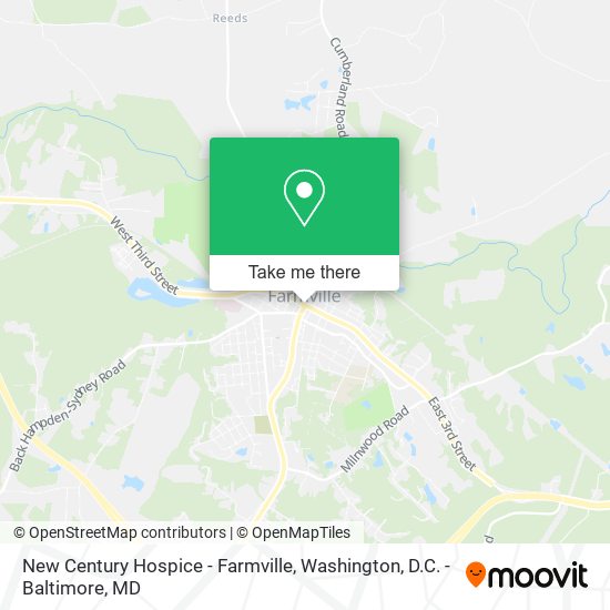 New Century Hospice - Farmville map