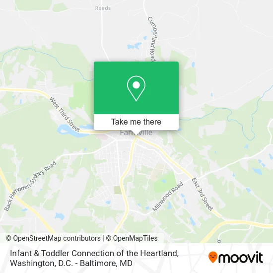 Infant & Toddler Connection of the Heartland map