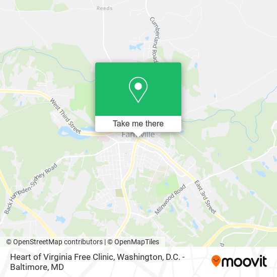 Heart of Virginia Free Clinic map