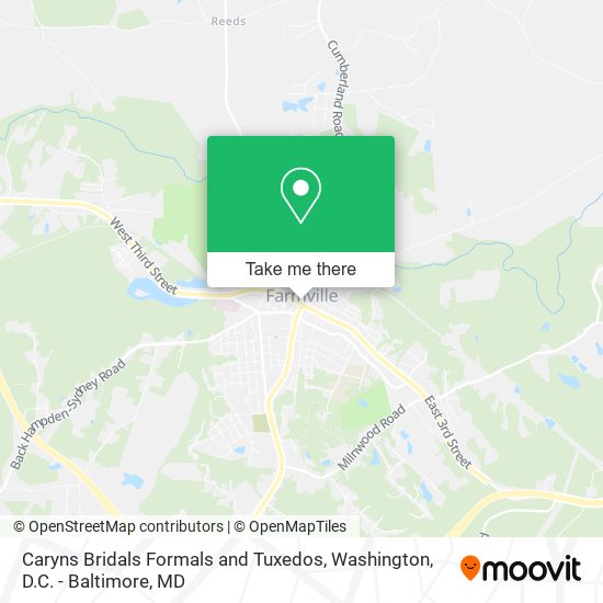 Mapa de Caryns Bridals Formals and Tuxedos