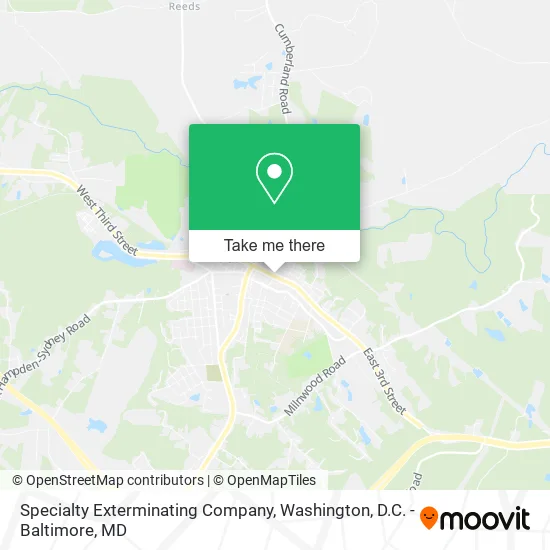 Specialty Exterminating Company map