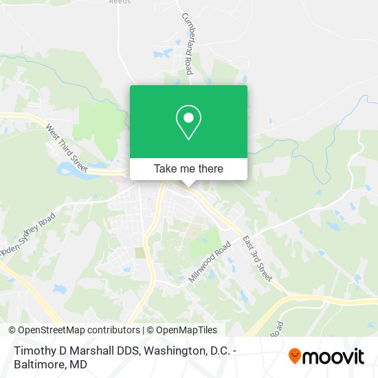 Timothy D Marshall DDS map