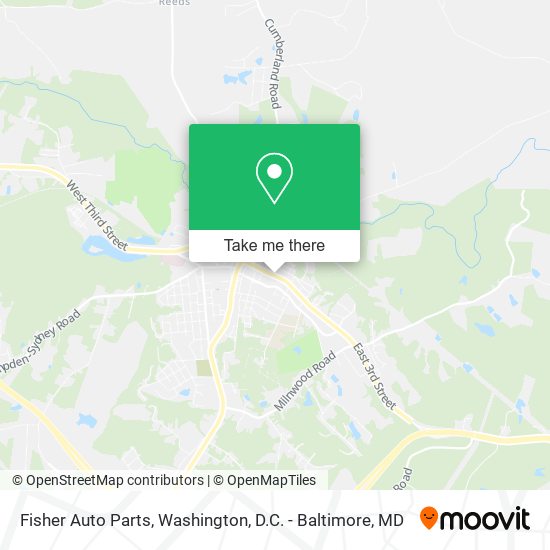 Fisher Auto Parts map