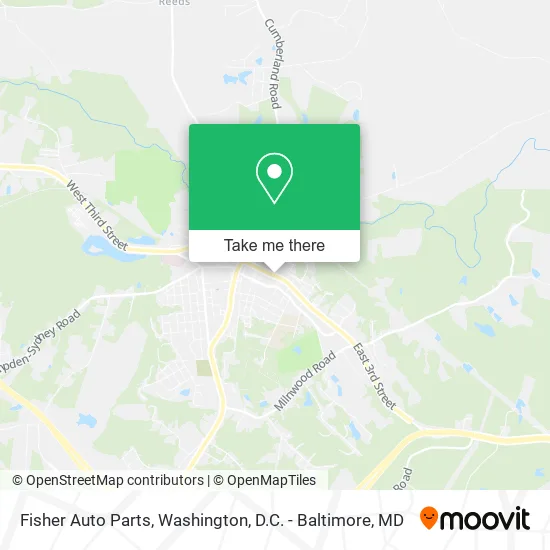 Mapa de Fisher Auto Parts