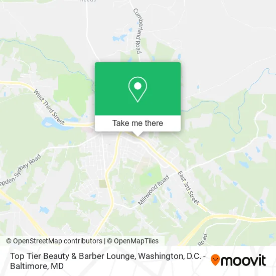 Mapa de Top Tier Beauty & Barber Lounge
