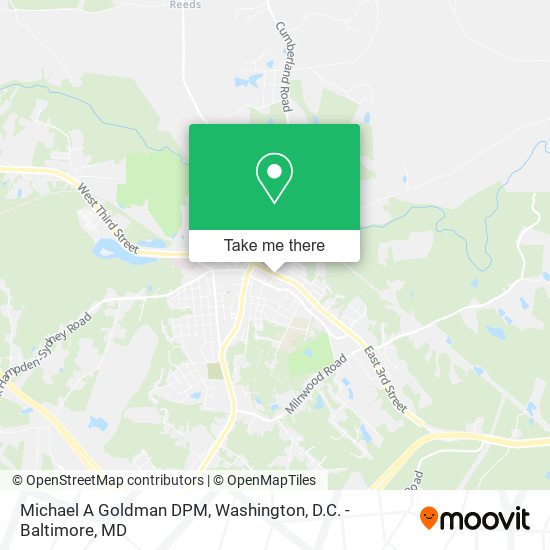Michael A Goldman DPM map