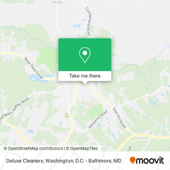Deluxe Cleaners map