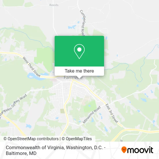 Commonwealth of Virginia map
