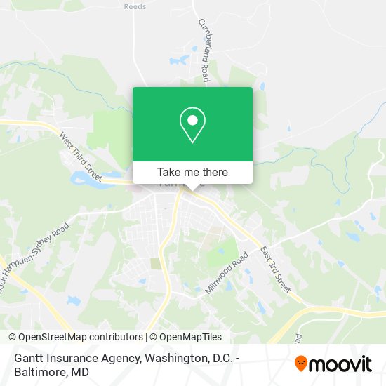 Gantt Insurance Agency map