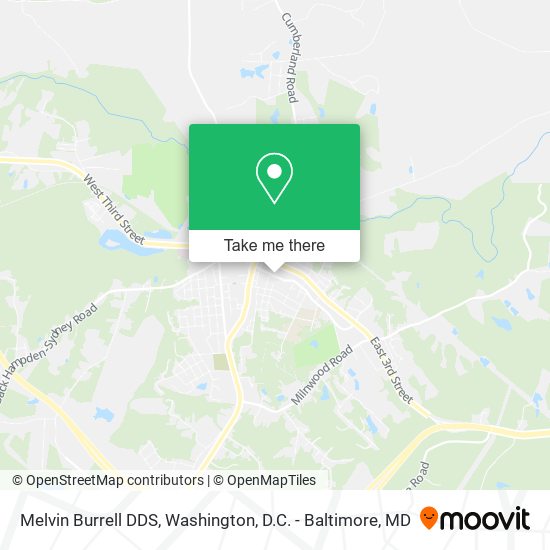 Mapa de Melvin Burrell DDS