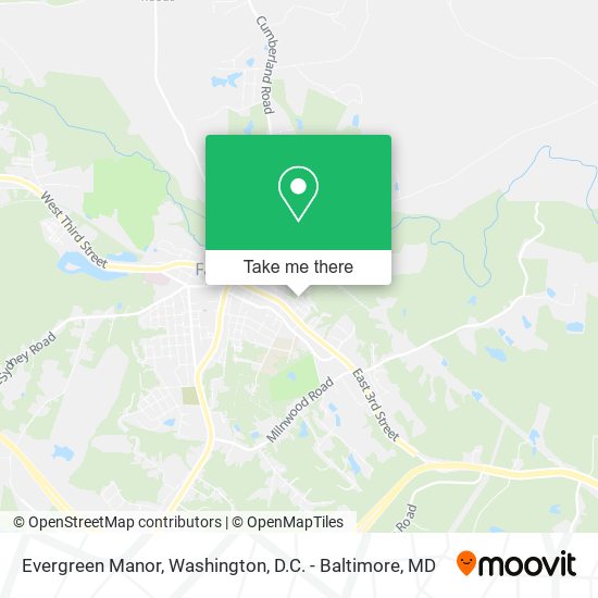 Mapa de Evergreen Manor