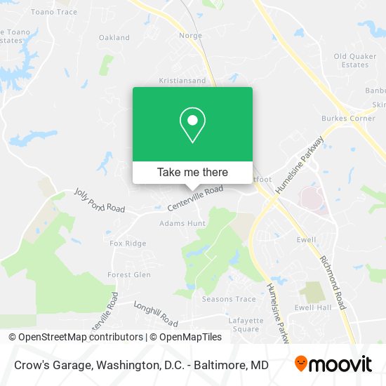 Crow's Garage map