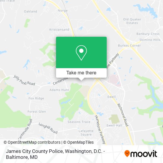 James City County Police map
