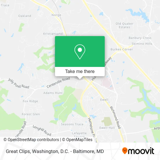 Great Clips map