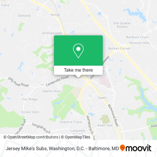 Jersey Mike's Subs map